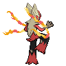 blaziken-mega back sprite