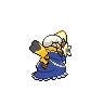 pikachu-belle back sprite