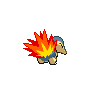 cyndaquil back sprite